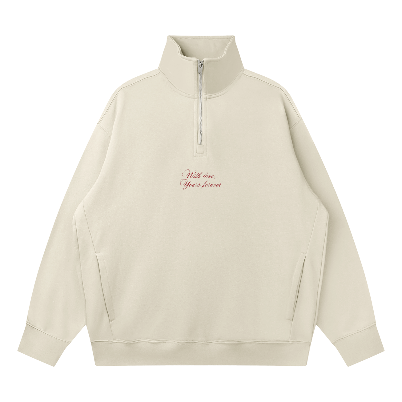 Paigaam Quarter-Zip Drop Shoulder Sweatshirt