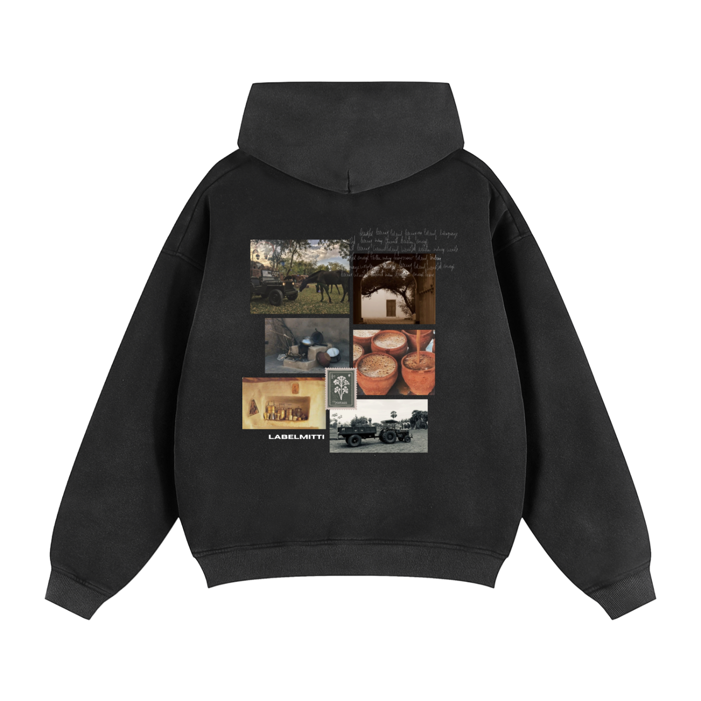 Legacy Panjab Sunfade Two-way Zipper Boxy Fleece Hoodie