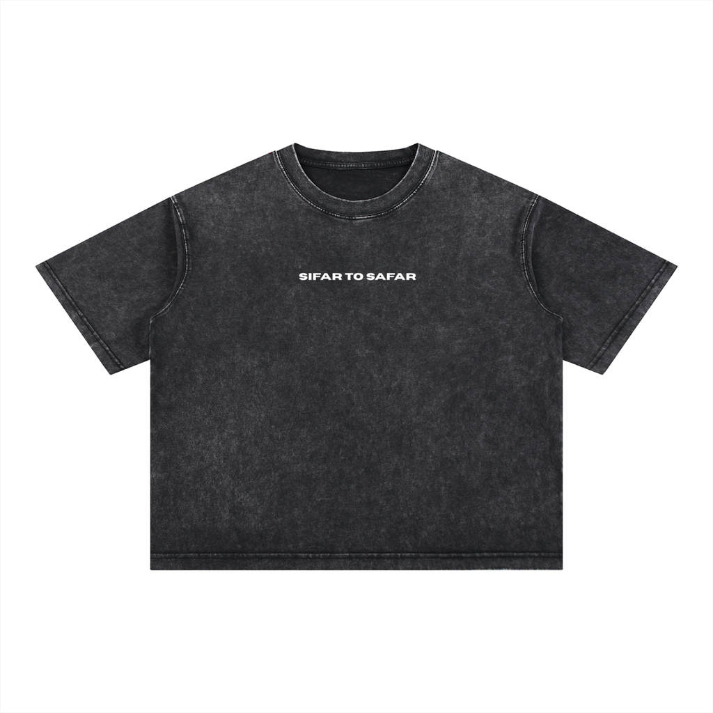 Sifar to Safar Mineral Wash Boxy Cotton T-Shirt