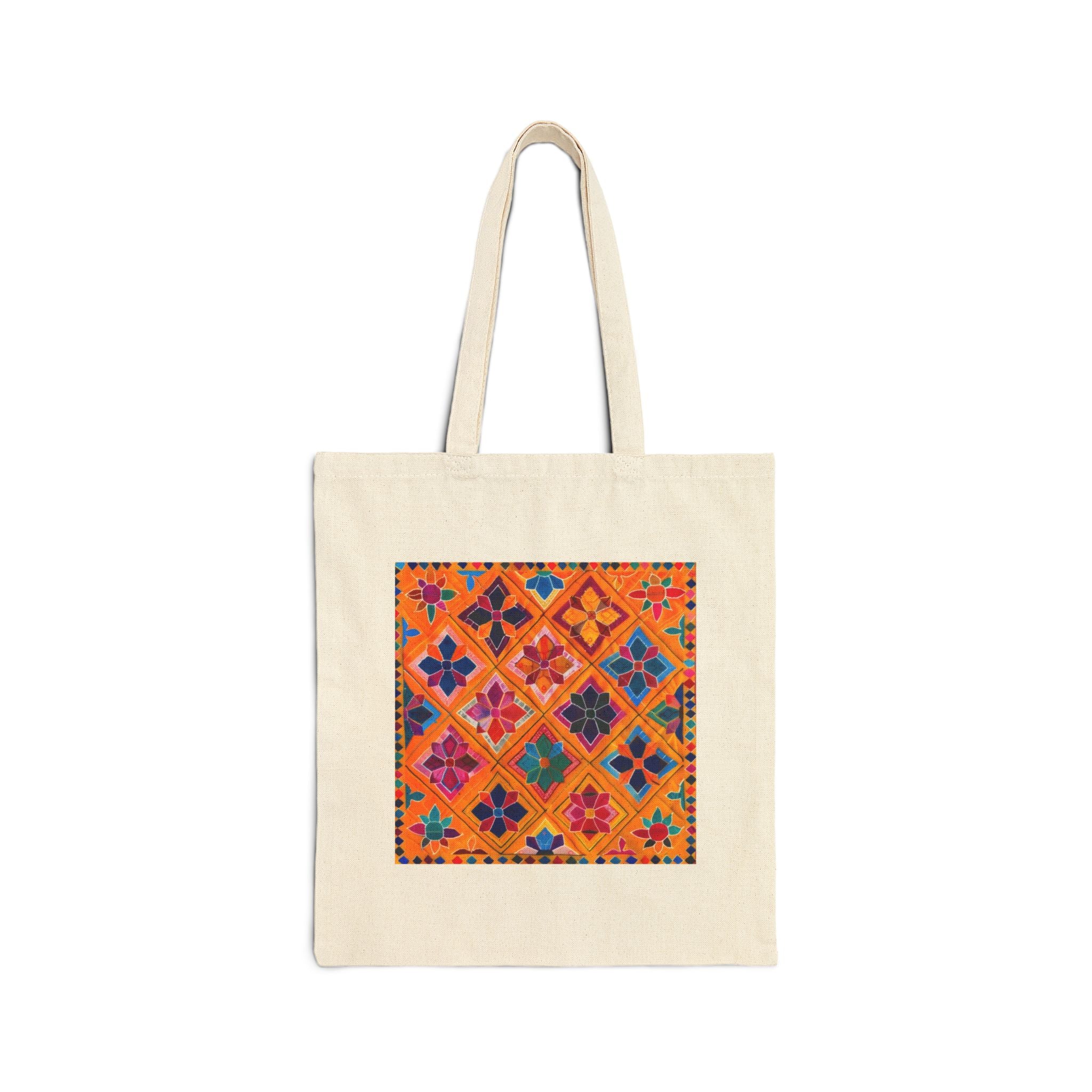 Phulkari Canvas Tote Bag