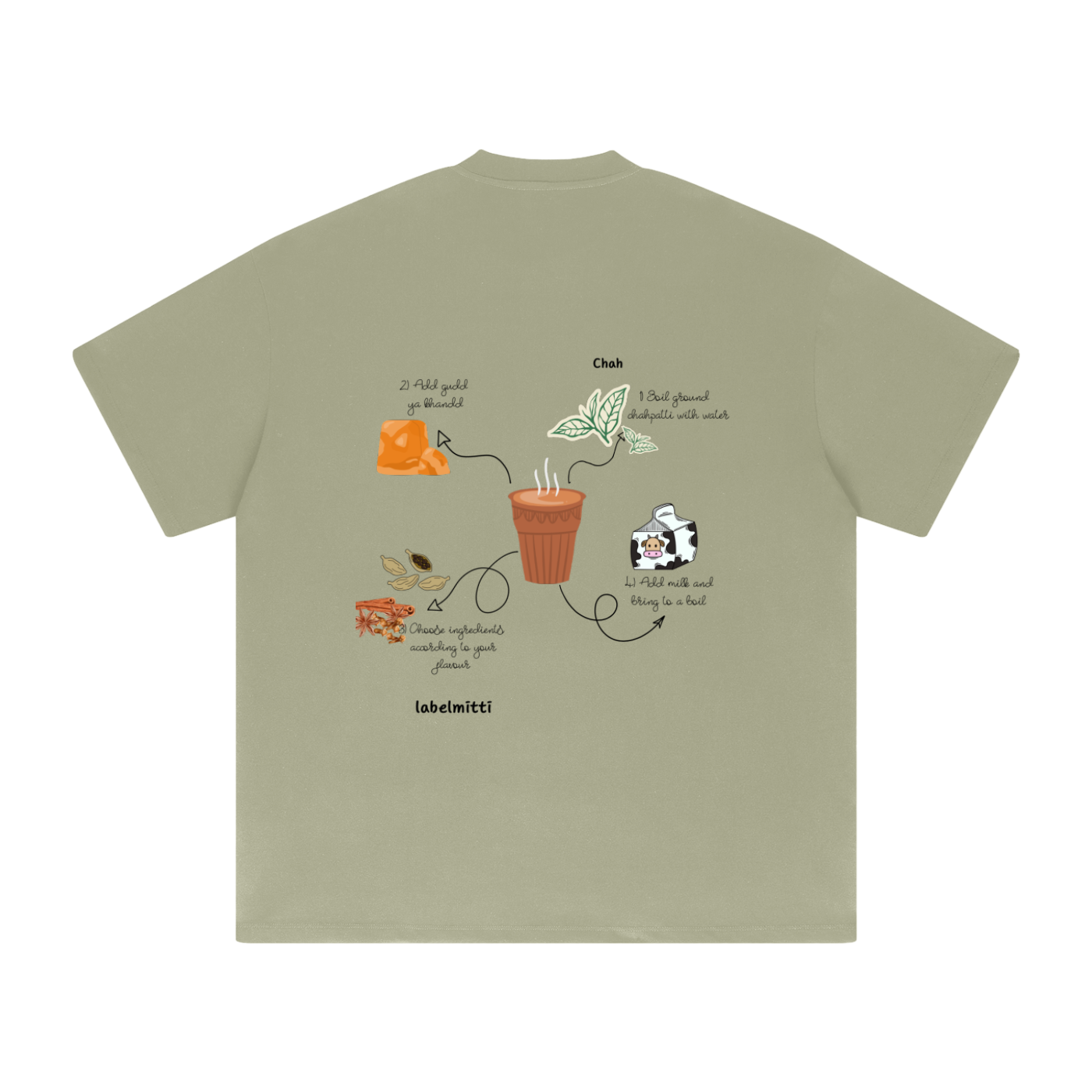 Chah de Shokeen Heavyweight Drop Shoulder T-Shirt