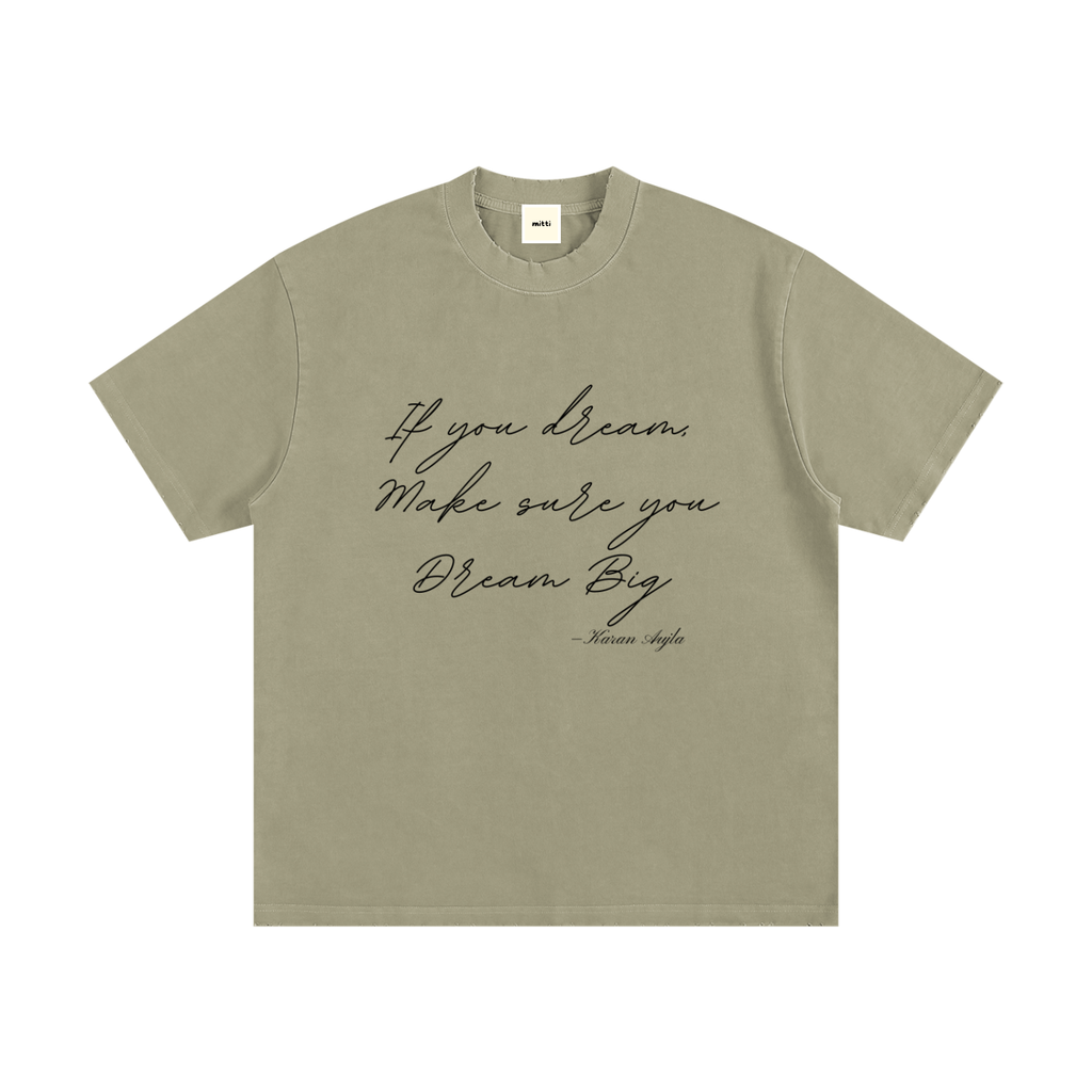 Dream Heavyweight Vintage Washed Frayed T-Shirt