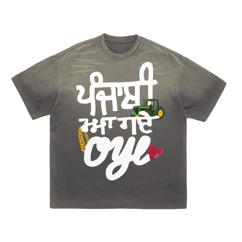 Oye Striped Gradient Washed T-Shirt