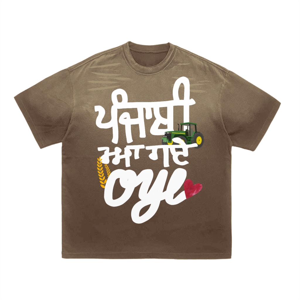 Oye Striped Gradient Washed T-Shirt