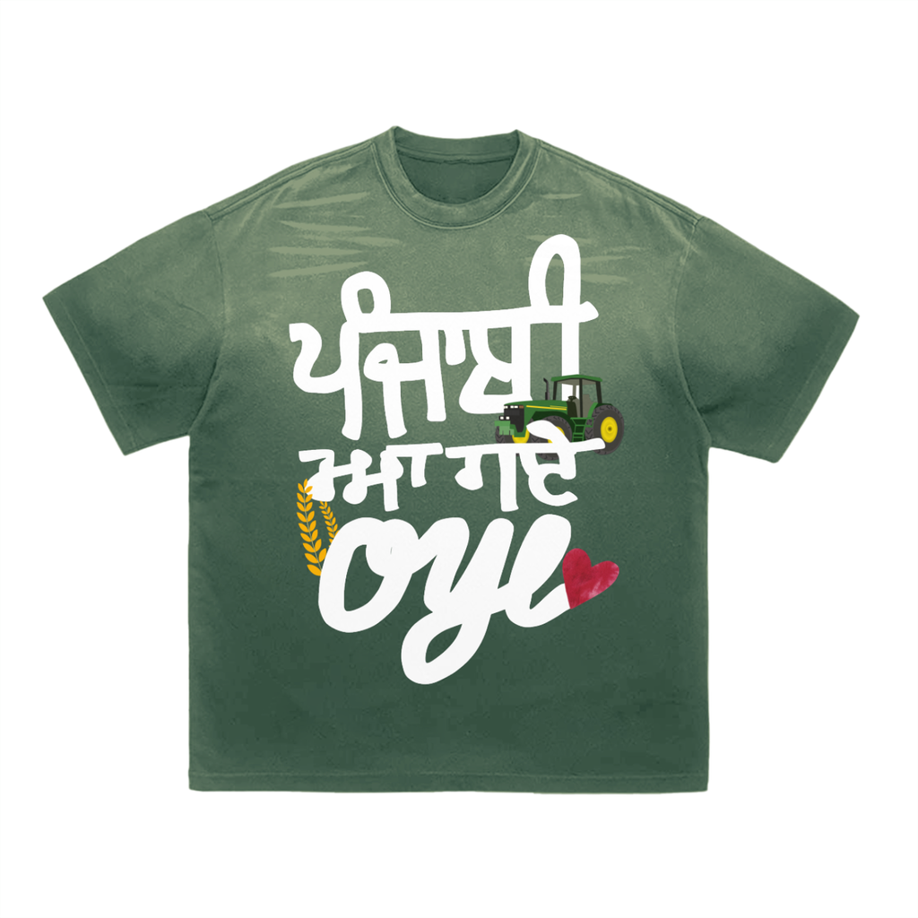 Oye Striped Gradient Washed T-Shirt