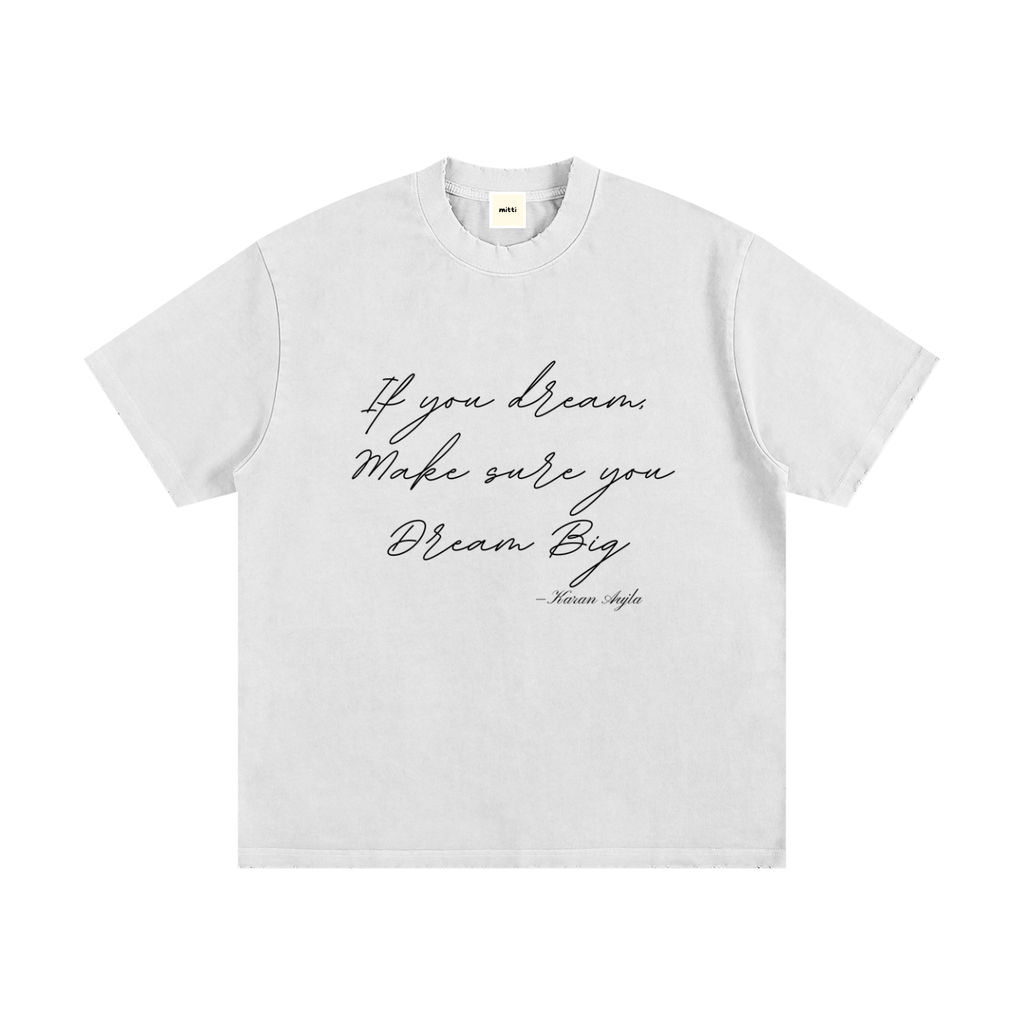 Dream Heavyweight Vintage Washed Frayed T-Shirt