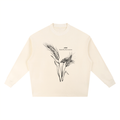 Haadi Sauni Knitted Round Neck Oversize Sweatshirt