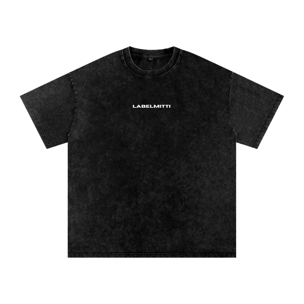 Label Mitti Snow Washed Oversized Cotton T-Shirt