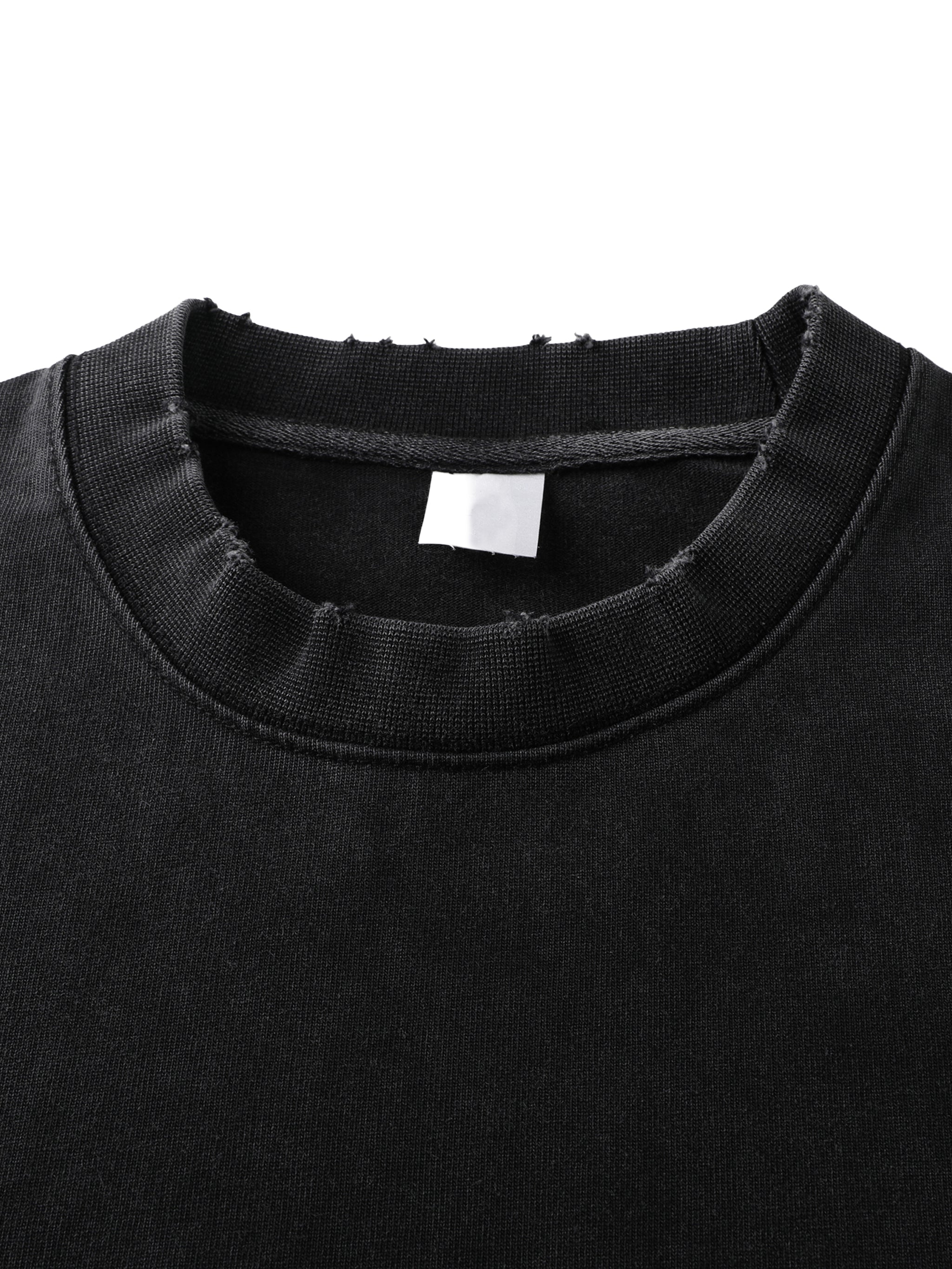 Karan Aujla Essential Vintage Washed Frayed T-Shirt