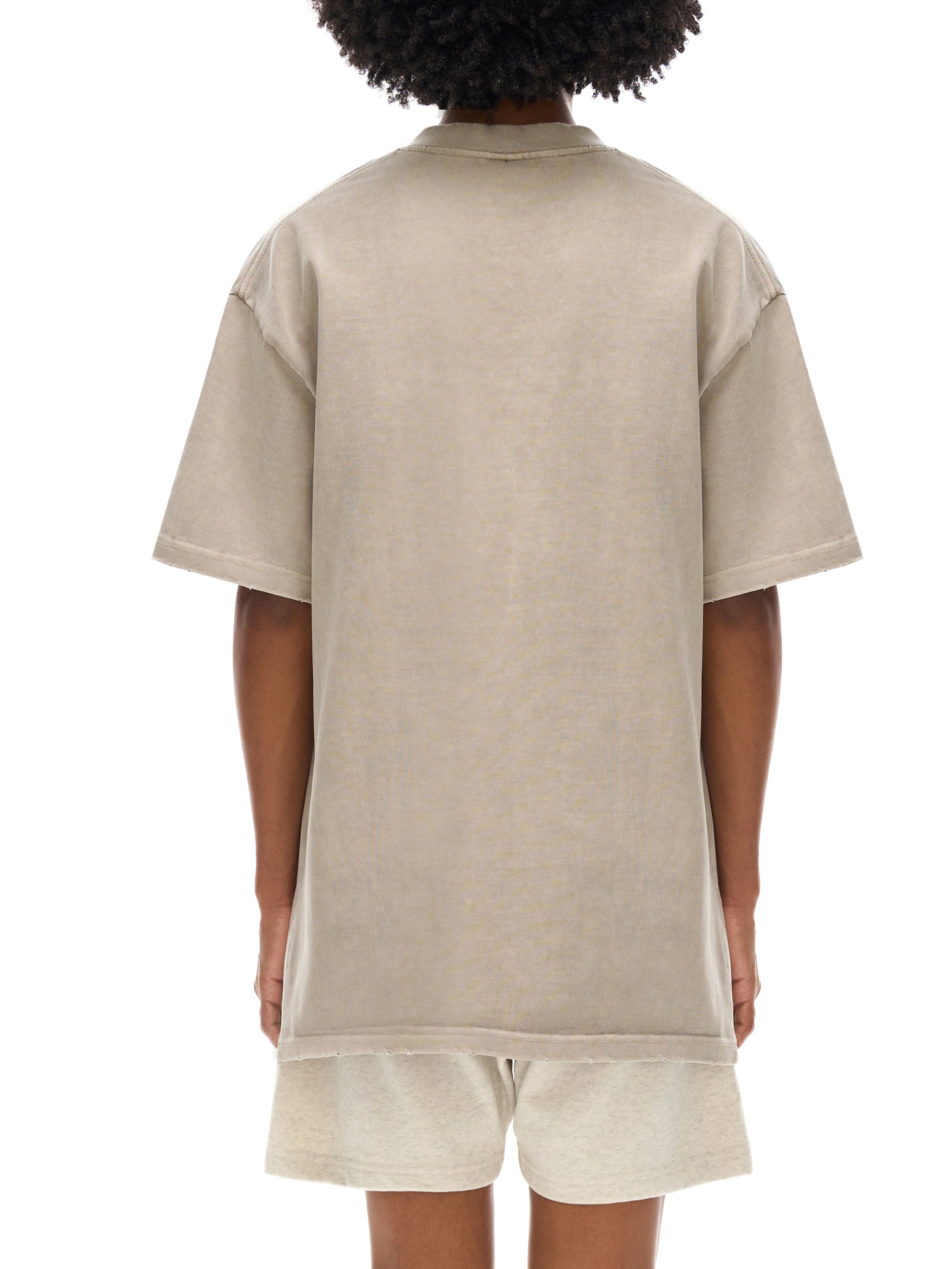 Karan Aujla Essential Vintage Washed Frayed T-Shirt