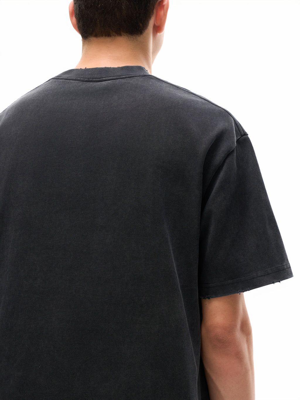 Karan Aujla Essential Vintage Washed Frayed T-Shirt