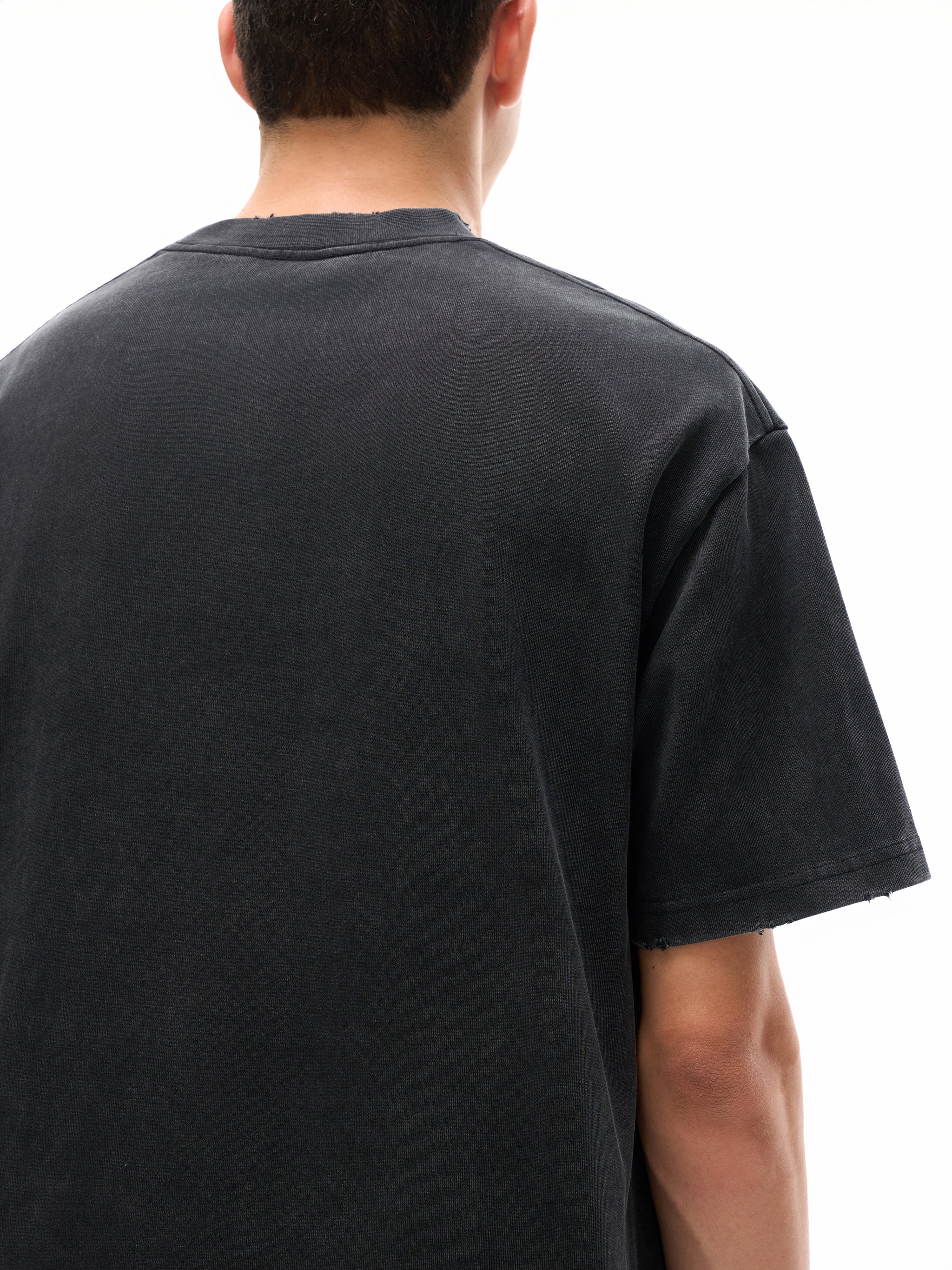 Karan Aujla Essential Vintage Washed Frayed T-Shirt