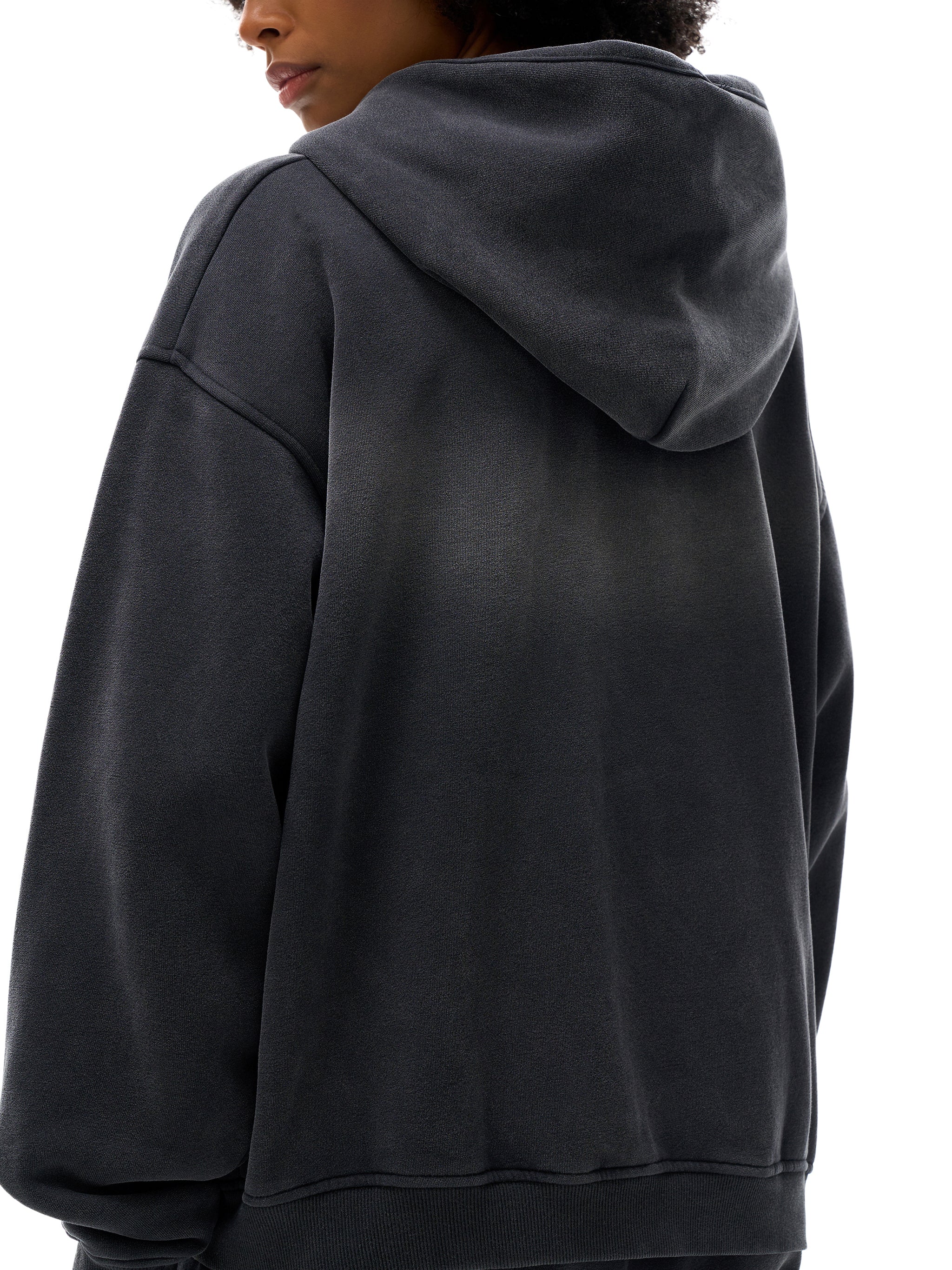 Legacy Panjab Sunfade Two-way Zipper Boxy Fleece Hoodie